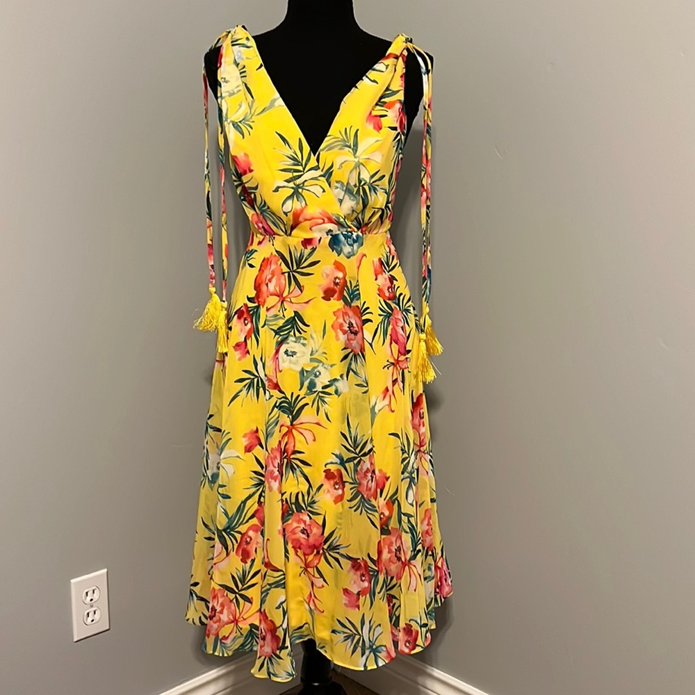 Yellow spring flower dress